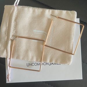 Uncommon James Girl Boss rose gold hoops